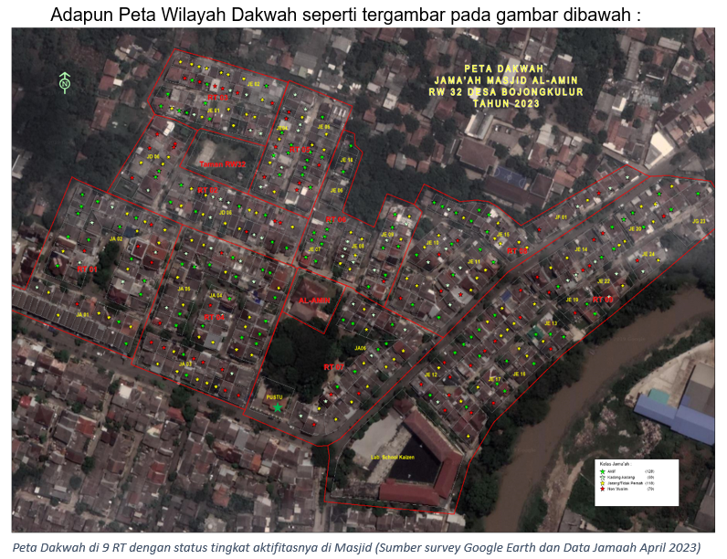 Peta Wilayah Dakwah Masjid Al-Amin